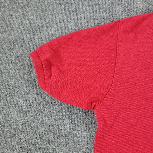 Polo Ralph Lauren Polo Shirt Boy's Large Red Logo Collared Short Sleeve Youth L - Picture 6 of 12